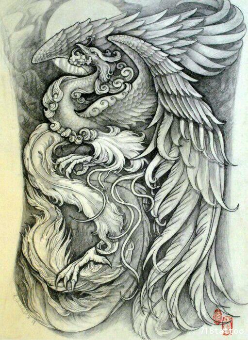 半臂虞姬纹身手稿内容图片分享