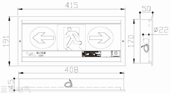 中型标志灯DC24V系列10-20墙嵌框样式尺寸.png