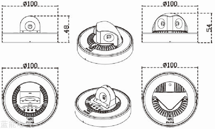 应急照明灯DC24V壁装CZ-ZLJC-5Lx和10Lx尺寸.png