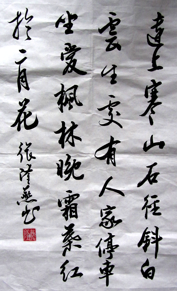 2016下期张隆燕学员书法作品