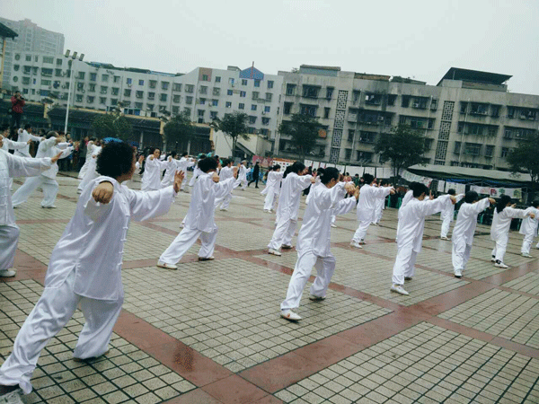 2016下期散学典礼   太极拳表演