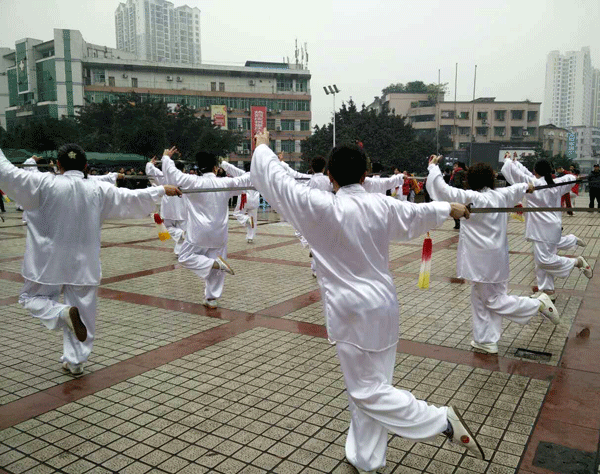 2016下期散学典礼   太极剑表演