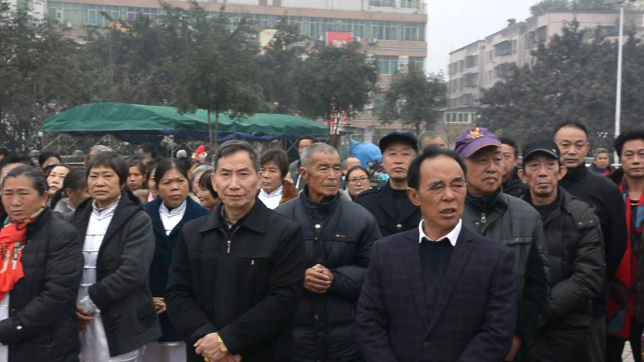 师生们不惧严寒，集会散学典礼6