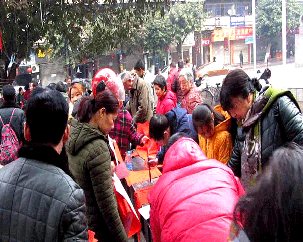 2017老年大学送春联活动