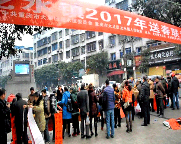 2017老年大学送春联活动