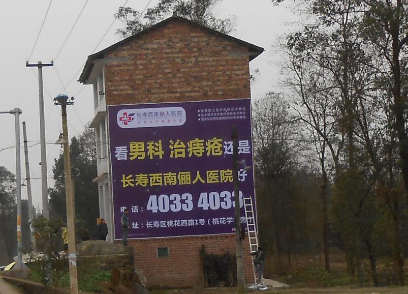 长寿西南俪人医院-墙体广告