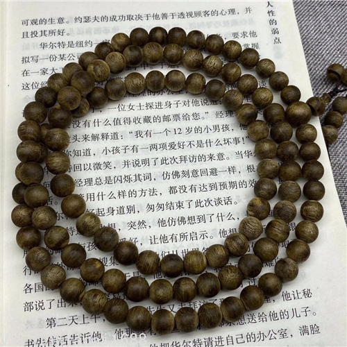 沉香手串108颗佛珠