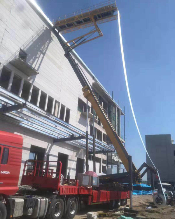 高空压瓦机出租案例