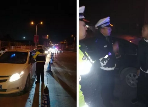 省会交警查酒驾