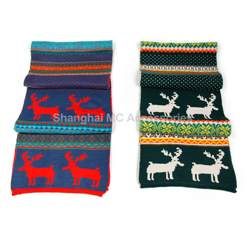FLAT KNITTED SCARF001