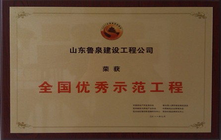 全国优秀示范工程