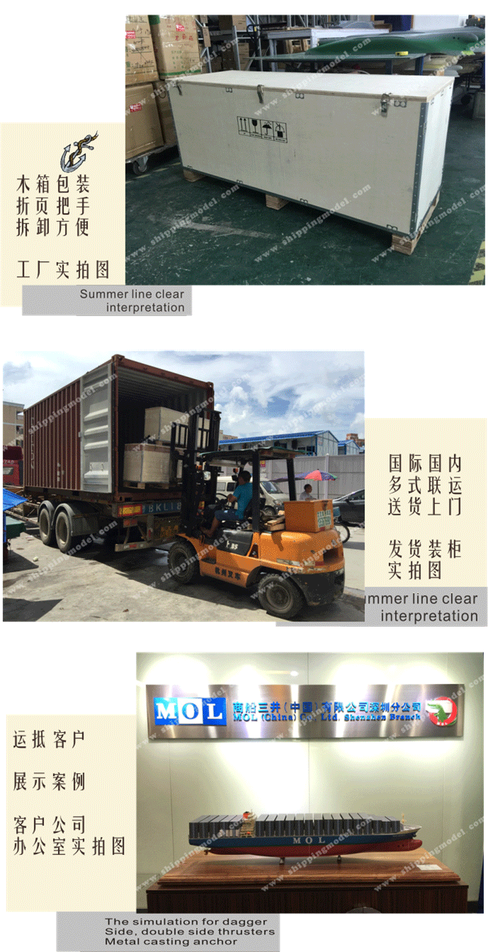 1:30中国海运集CHINA SHIPPING装箱模型定做