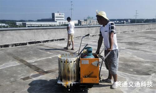 奧迪4S店樓頂停車位施工