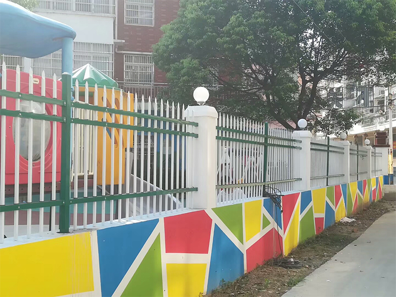 幼儿园锌钢围墙护栏