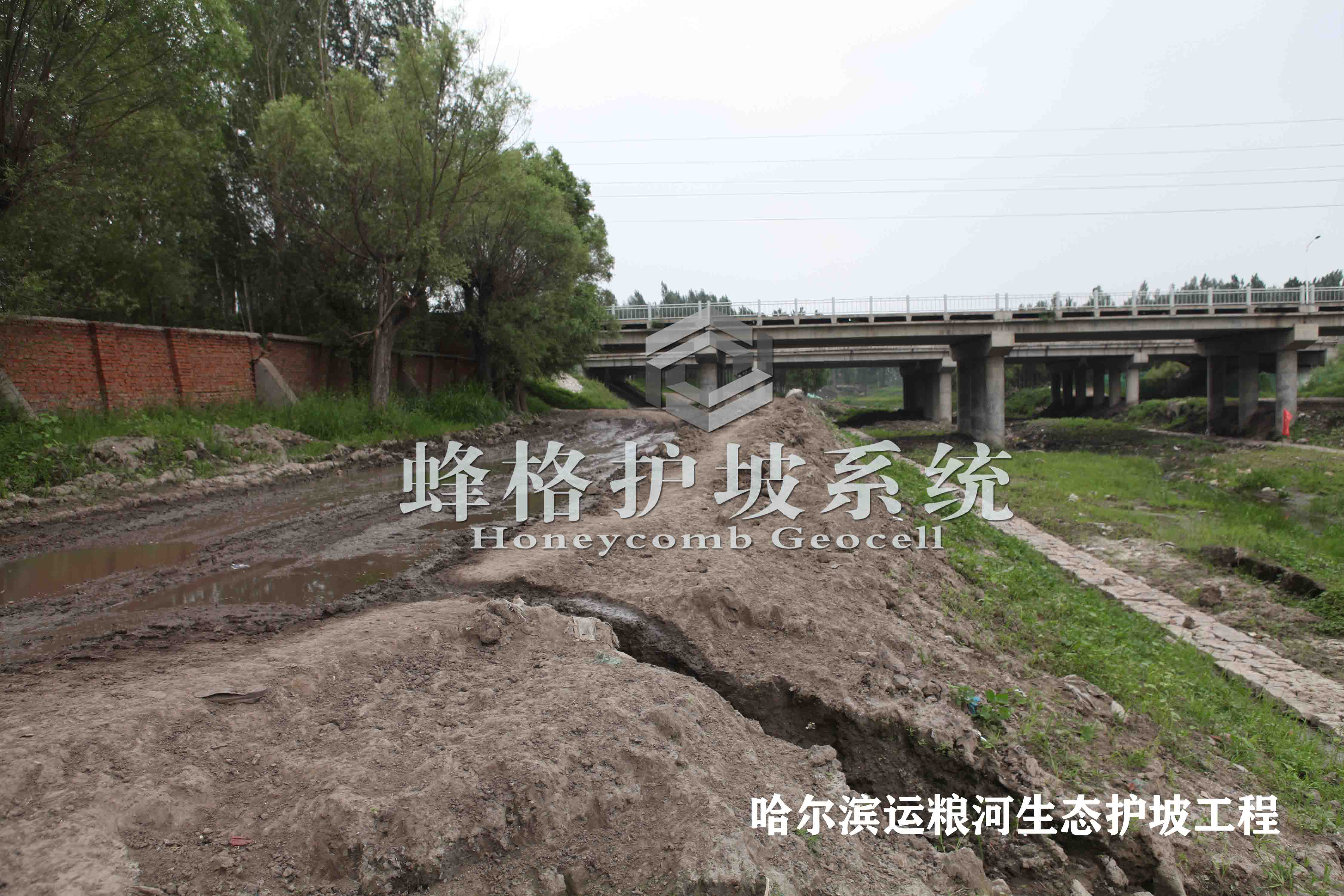 哈尔滨运粮河生态护坡工程