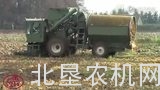 老外把旧机器改装成白瓜籽（窝瓜籽）收获机