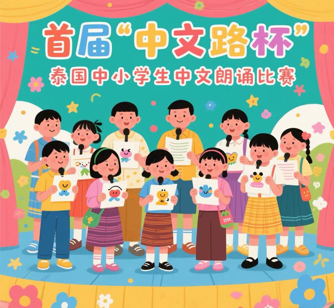 庆祝中泰建交50周年： 首届“中文路杯”泰国中小学生中文朗诵比赛通知
