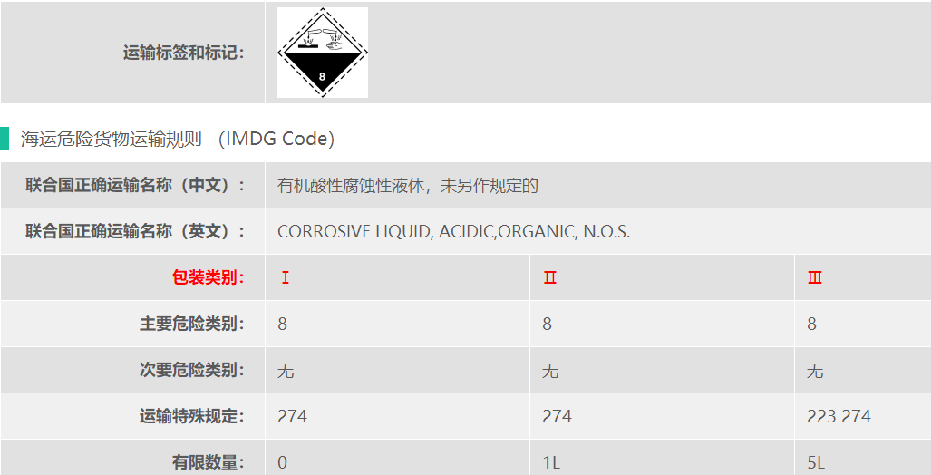 UN3265全氟丁基磺酰氟海运出口