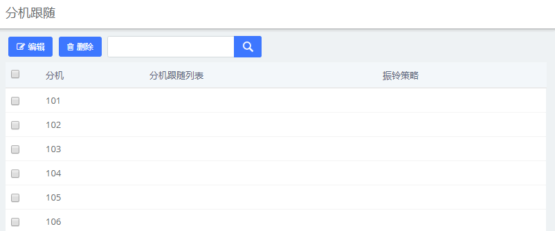程控交换机分机跟随