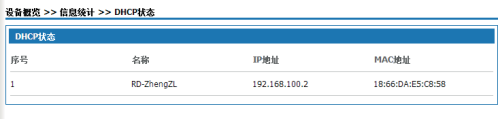 国威HB100DHCP状态说明图片