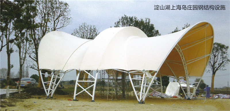 淀山湖上海岛庄园钢结构设施