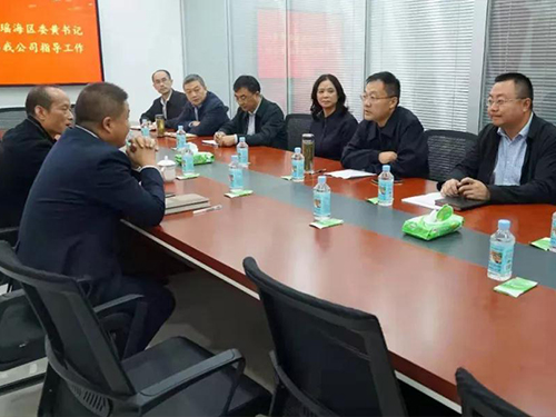 瑶海区委黄书记一行莅临我公司指导工作