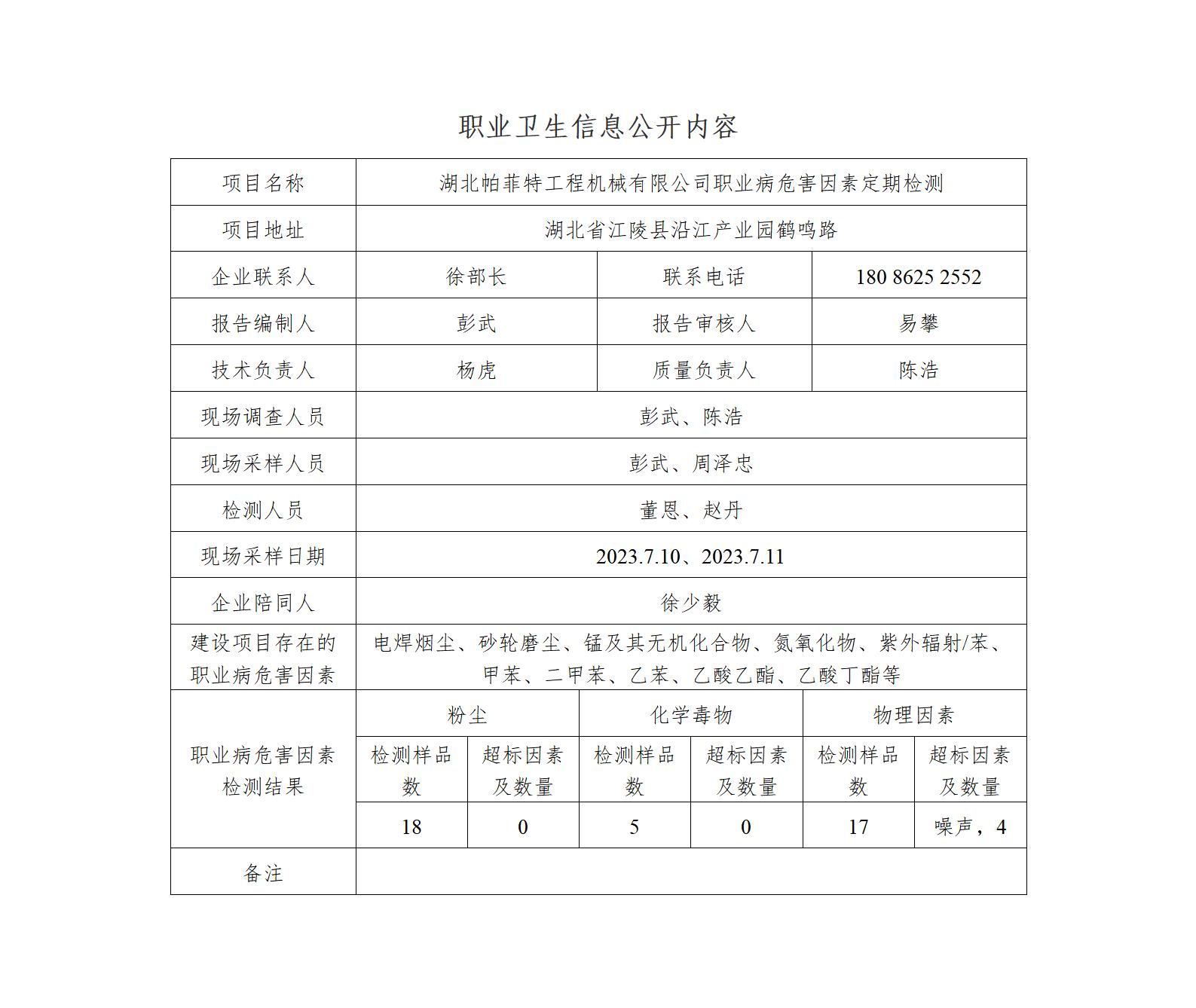 HTZW2023-067JP 湖北帕菲特工程机械职卫定期检测 职业卫生信息公开内容-彭武_01.jpg