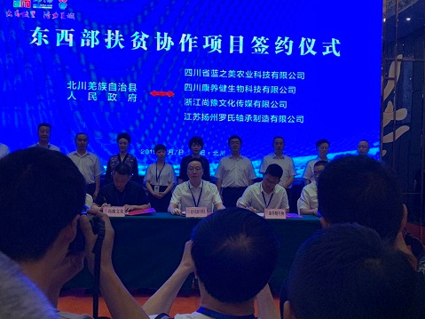 公司参加北川“大禹故里 活力羌城”项目签约仪式