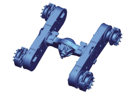PY180ZH Rear axle of integral rotary grader