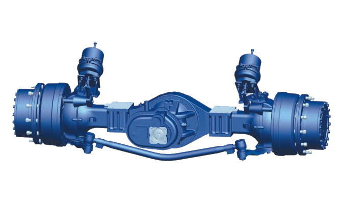 Steering drive axle of cold regenerative machine