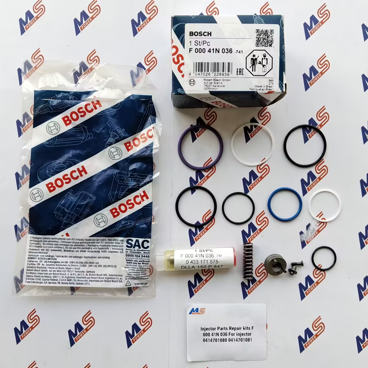 Diesel Scania Injector Parts Repair kit F 000 41N 036 for inject