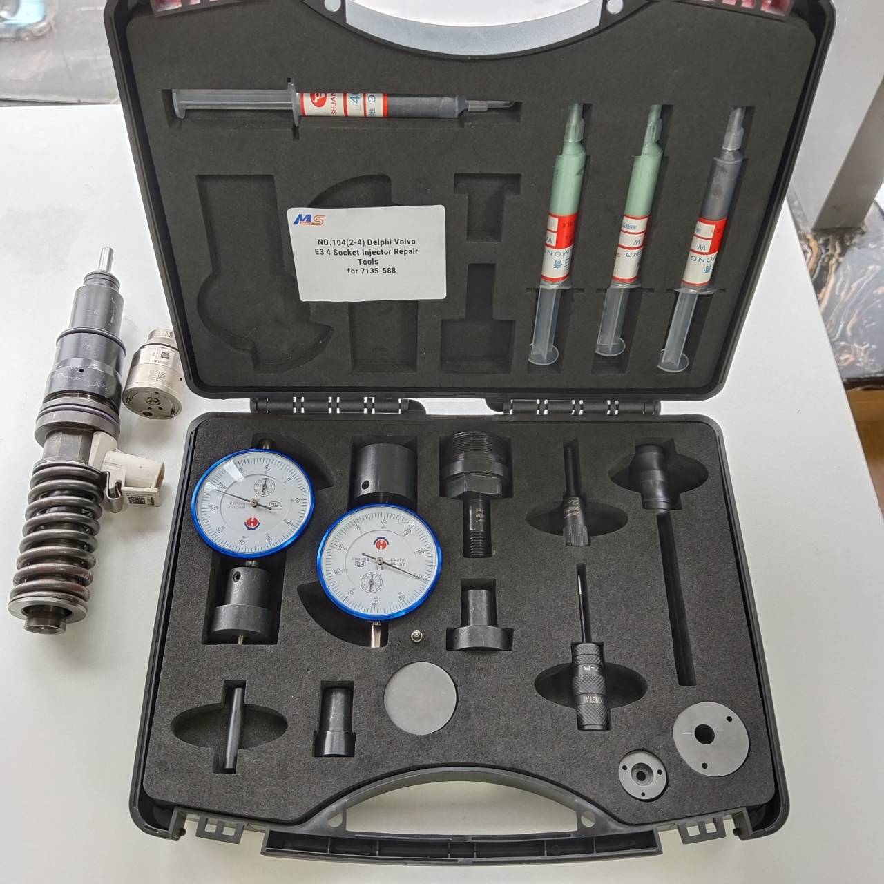 NO.104(2-4) Delphi Volvo E3 4 Socket Injector Repair Tools for 7
