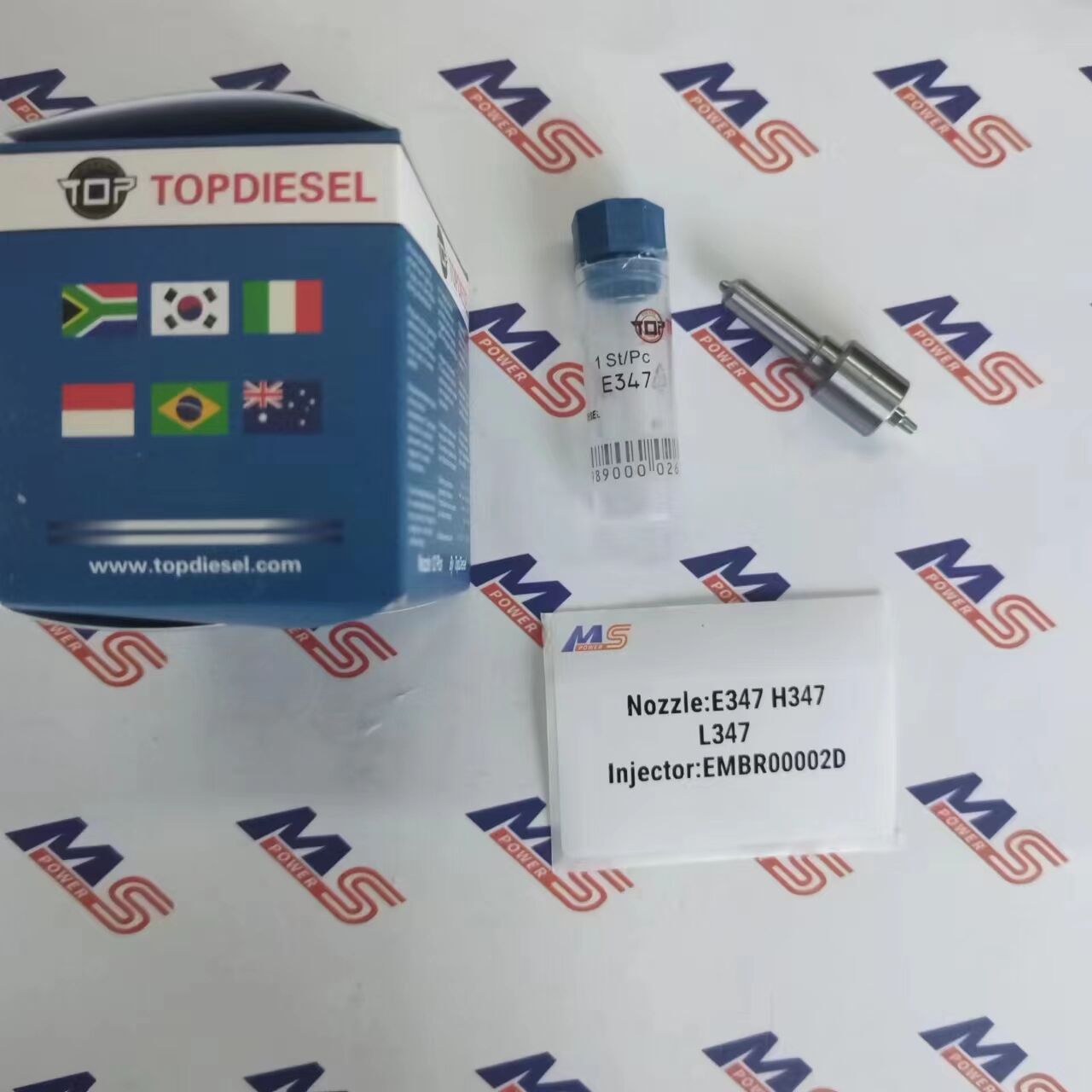 TOPDIESEL Nozzle E347 H347 L347 For Injector EMBR00002D