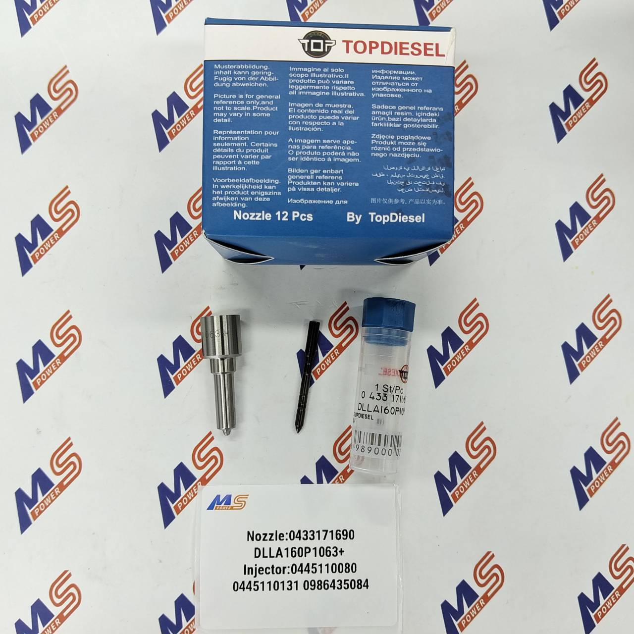 TOPDIESEL Injector Nozzle 0433171690 DLLA160P1063+ 