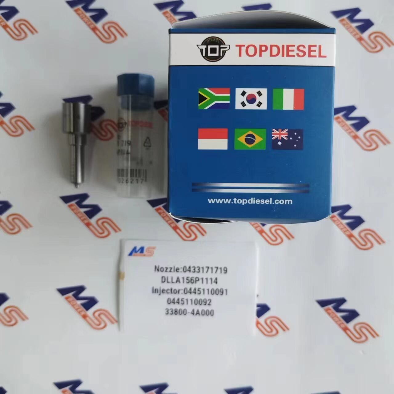 TOPDIESEL Common Rail Nozzle 0433171719 DLLA156P1114 