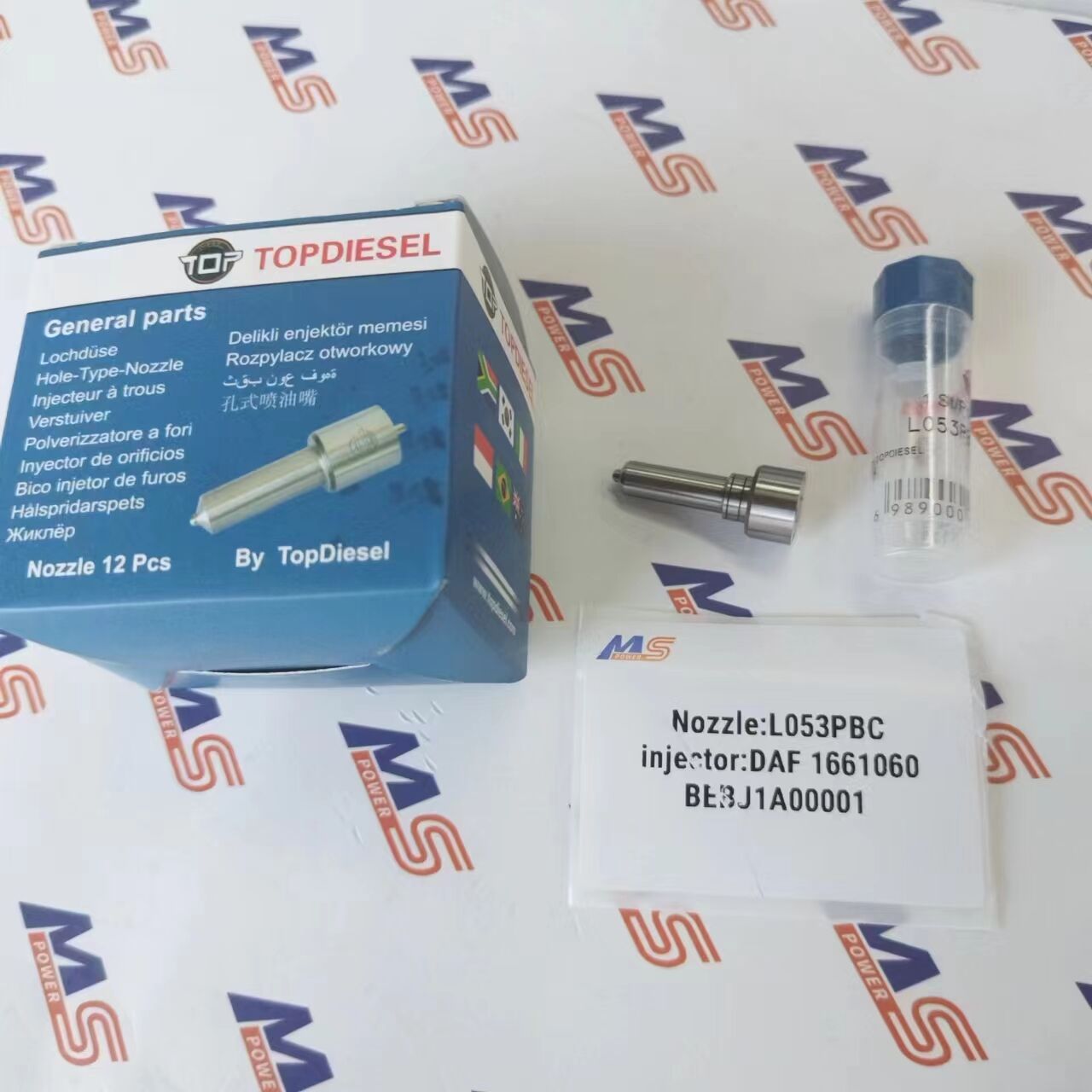 TOPDIESEL Common Rail Nozzle L053PBC For Injector DAF 1661060 