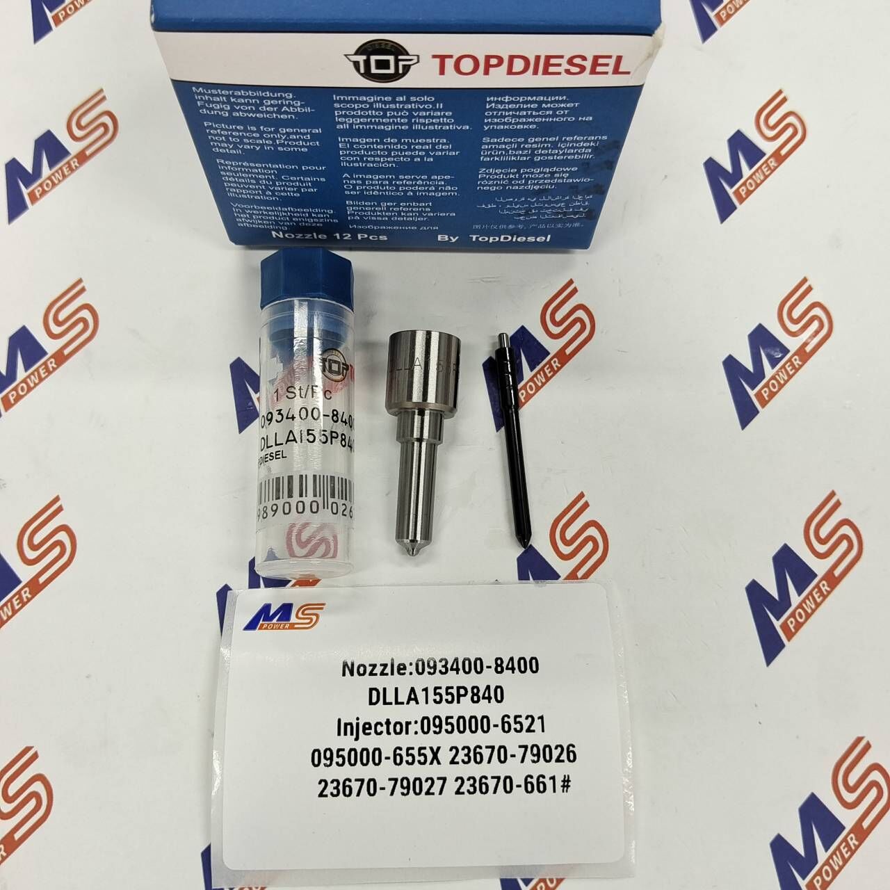 TOPDIESEL Injector Nozzle 093400-8400 DLLA155P840 for 095000-652