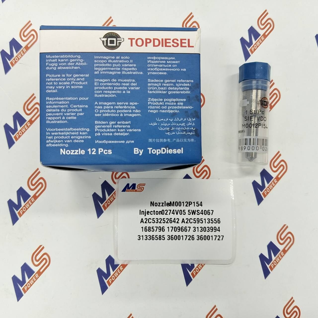 TOPDIESEL Common Rail Nozzle M0012P154 