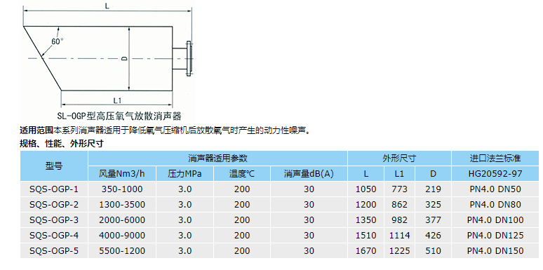 高压氧气放散消音器