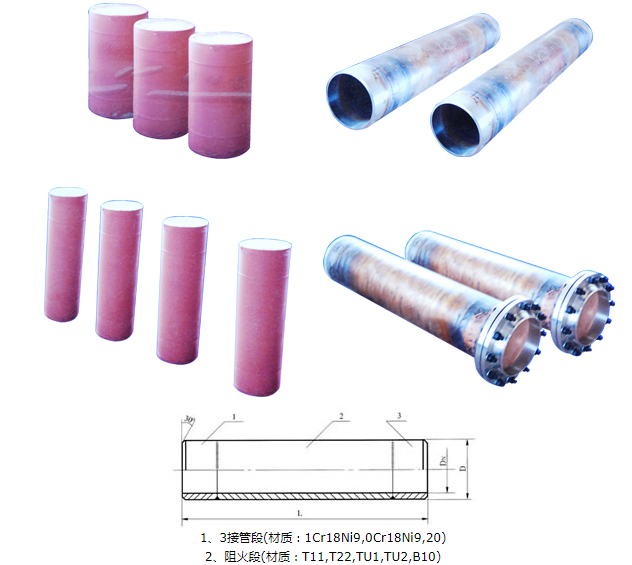 氧气阻火器结构图