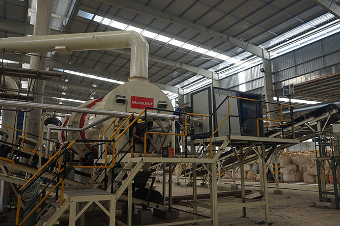 Drum granulation site
