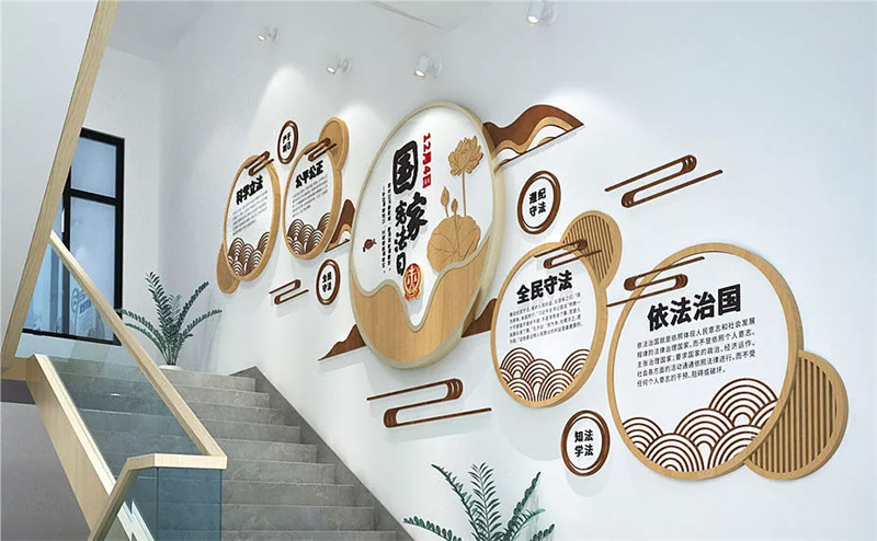 楼梯文化墙
