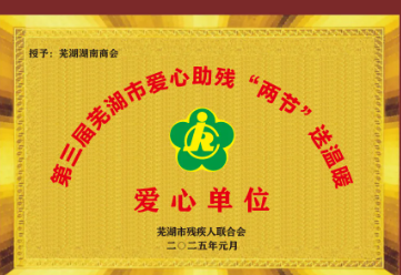 芜湖湖南商会爱心企业助力市残联“助残暖冬”活动