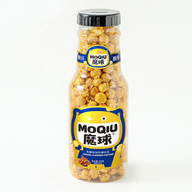 焦糖味球形爆米花260克小瓶