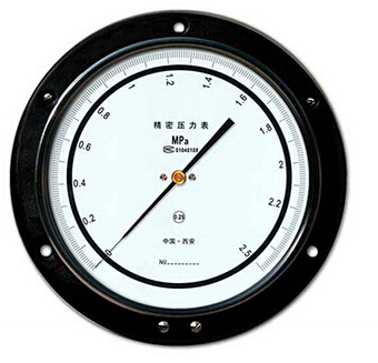 YB-150ZQ轴向带边精密压力表