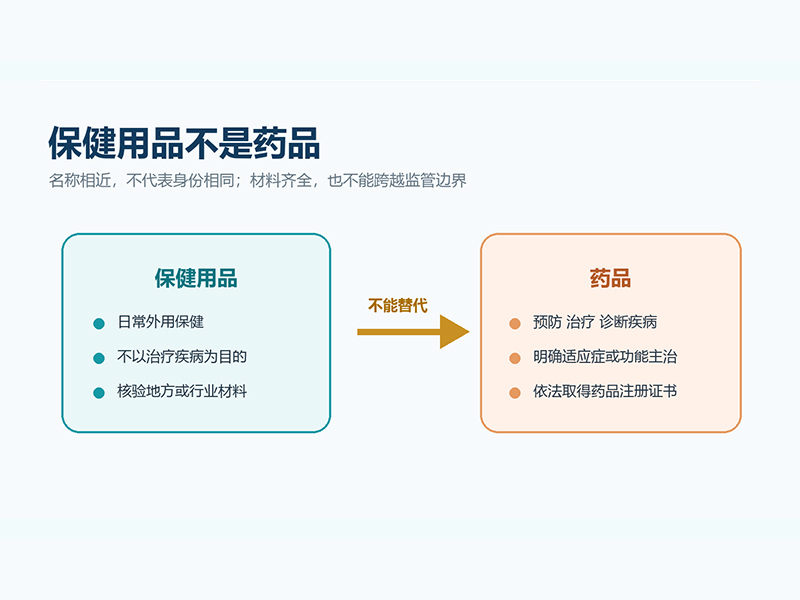用品是药品吗？产品身份、表达和监管逻辑一次讲明